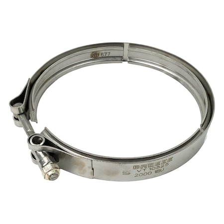 Heavy Duty Mfg Clamp, V-Band, Exhaust, Pipe Od 5 In, 5 In. Pipe Od, Detroit 8V-71T 21-125